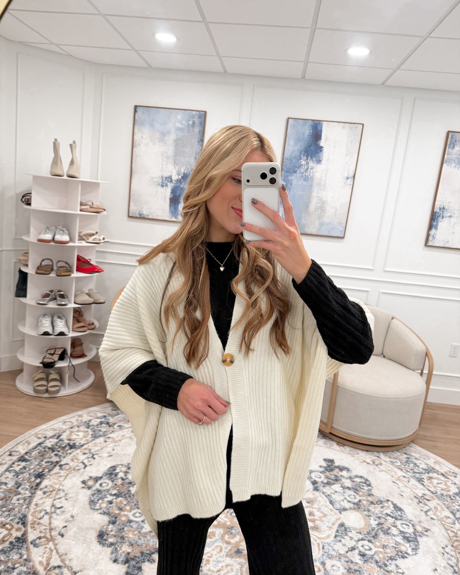 The coziest Walmart layers! I’m obsessed with this soft poncho cardigan — it instantly adds that elevated, cozy vibe. Paired with this ribbed set, it’s perfect for travel days or lounging in style! ✨

#LTKSeasonal #LTKFindsUnder50 #LTKStyleTip