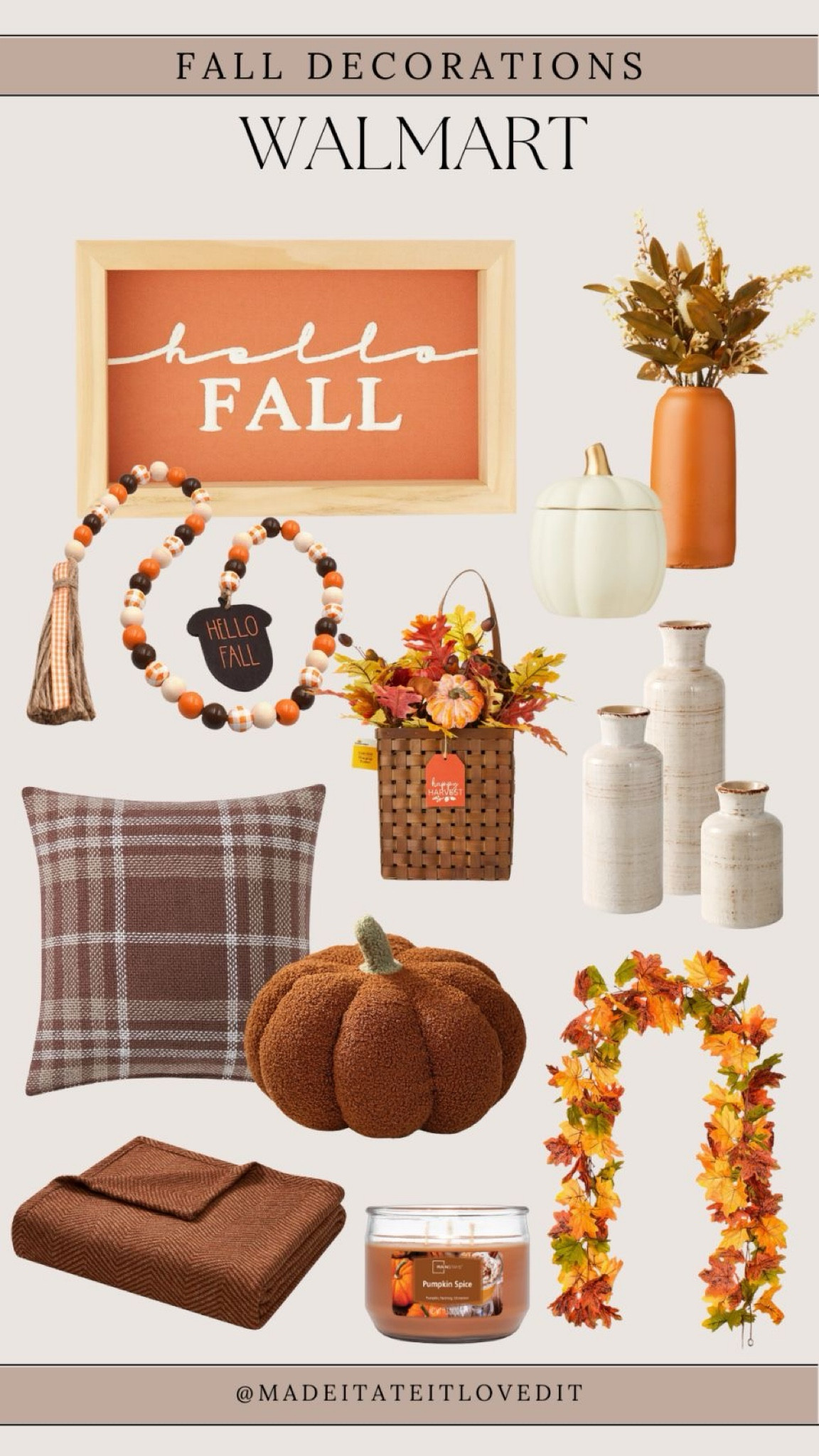 Transform your space for the season with fall decorations from Walmart. Find everything you need to bring warmth and style to your home this fall.

#WalmartHome #FallDecor #AutumnVibes #CozyHome #SeasonalDecor #HomeStyle #FallFinds #WalmartDeals

#LTKSeasonal #LTKHome