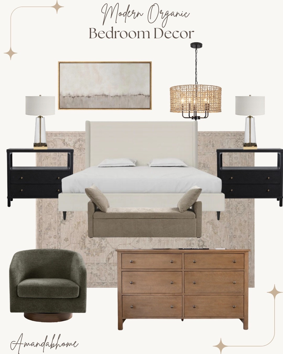 Bedroom decor!

Nightstand, dresser,
Swivel chair, bed

#LTKSaleAlert #LTKHome