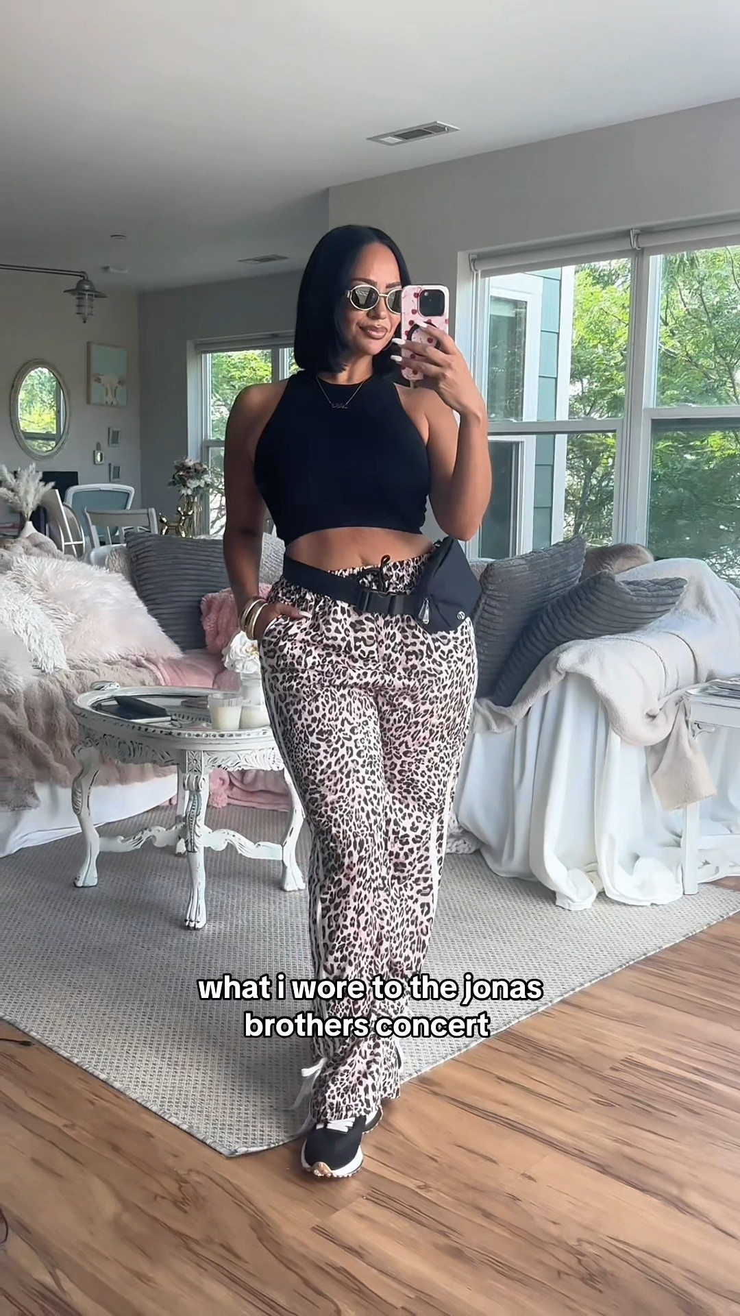 Jonas Brothers Concert Outfit! Loving these leopard track pants 🐆 

fall outfit, casual outfit, over 40, midsize, petite curvy, sneakers, fanny pack

#LTKFindsUnder50 #LTKStyleTip #LTKOver40