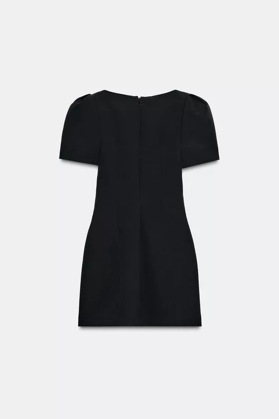 PLEATED SHORT DRESS WITH POCKETS | Zara UK