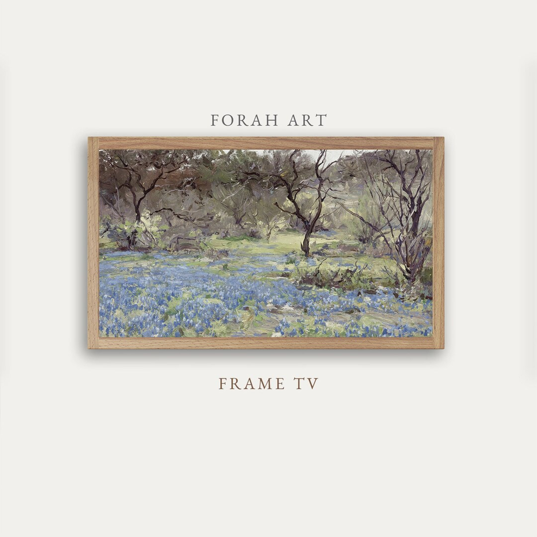 Frame Tv Spring Art, Vintage Bluebonnet Art, Frame TV Vintage Art, Vintage Spring Digital Art, Vi... | Etsy (US)