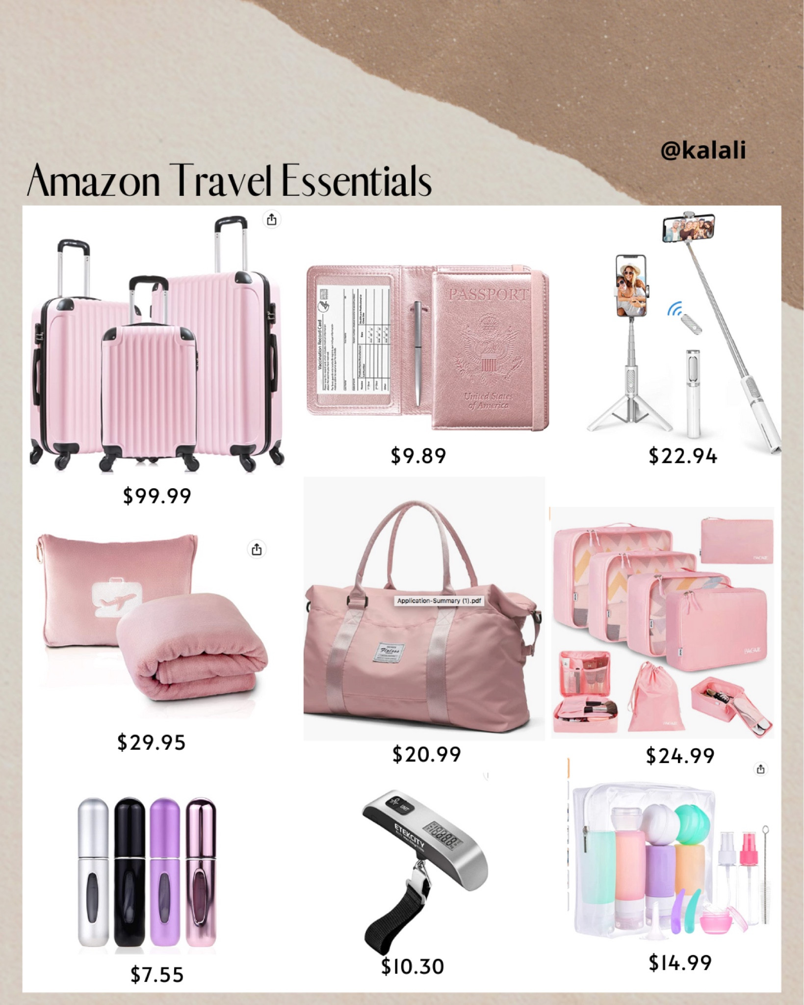 Amazon travel must haves. Available in other colors too.
.
.
.
#amazon
#amazonfinds
#amazonfavorite
#deal
#deals
#ltksale
#ltkunder100
#ltkunder50
#travel
#dhgate

#LTKunder50 #LTKunder100 #LTKtravel