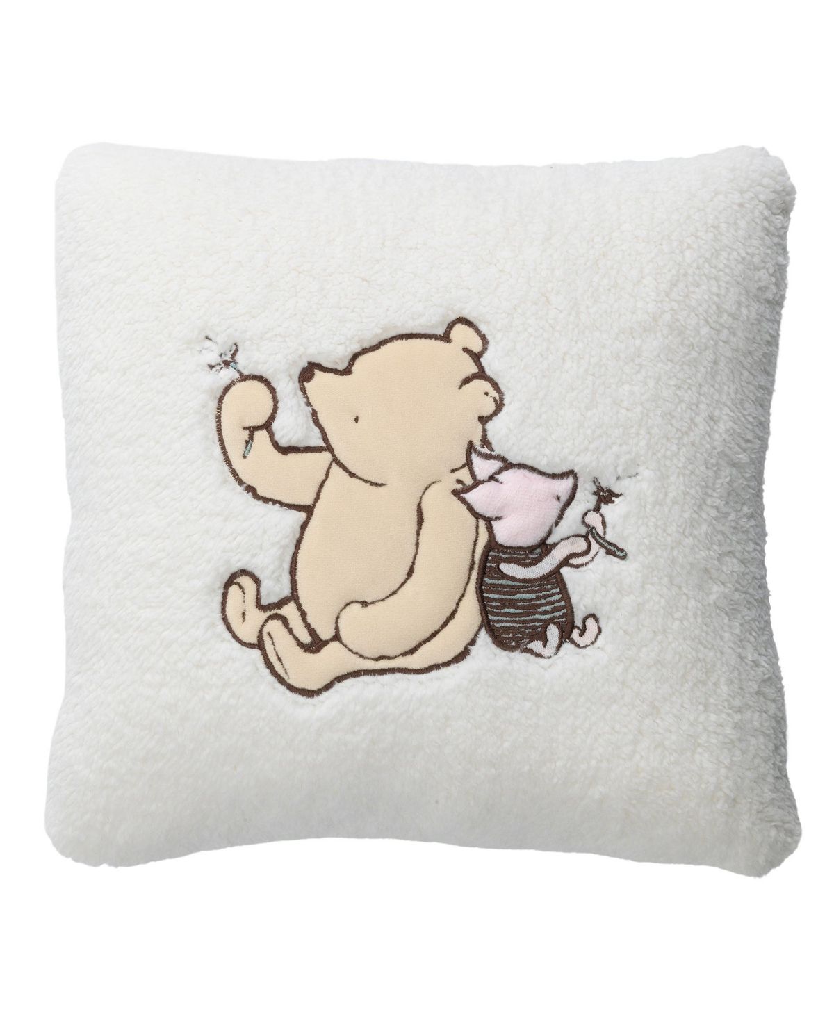Lambs & Ivy Storytime Pooh Soft Sherpa Nursery Throw Pillow - Cream | Macys (US)