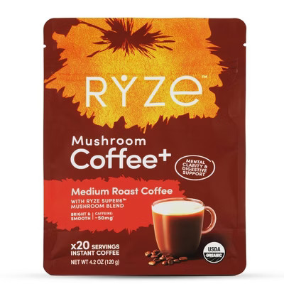 RYZE Organic Medium Roast Mushroom Coffee - 4.2oz | Target