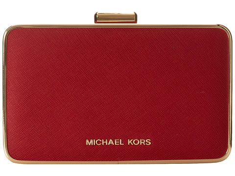 MICHAEL Michael Kors - Elsie Box Clutch (Red) Clutch Handbags | 6pm