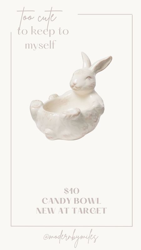 New from Target - the cutest bunny candy bowl!

Easter decor, Easter candy fish, Easter dish, bunny decor 

#LTKkids #LTKfamily #LTKSeasonal