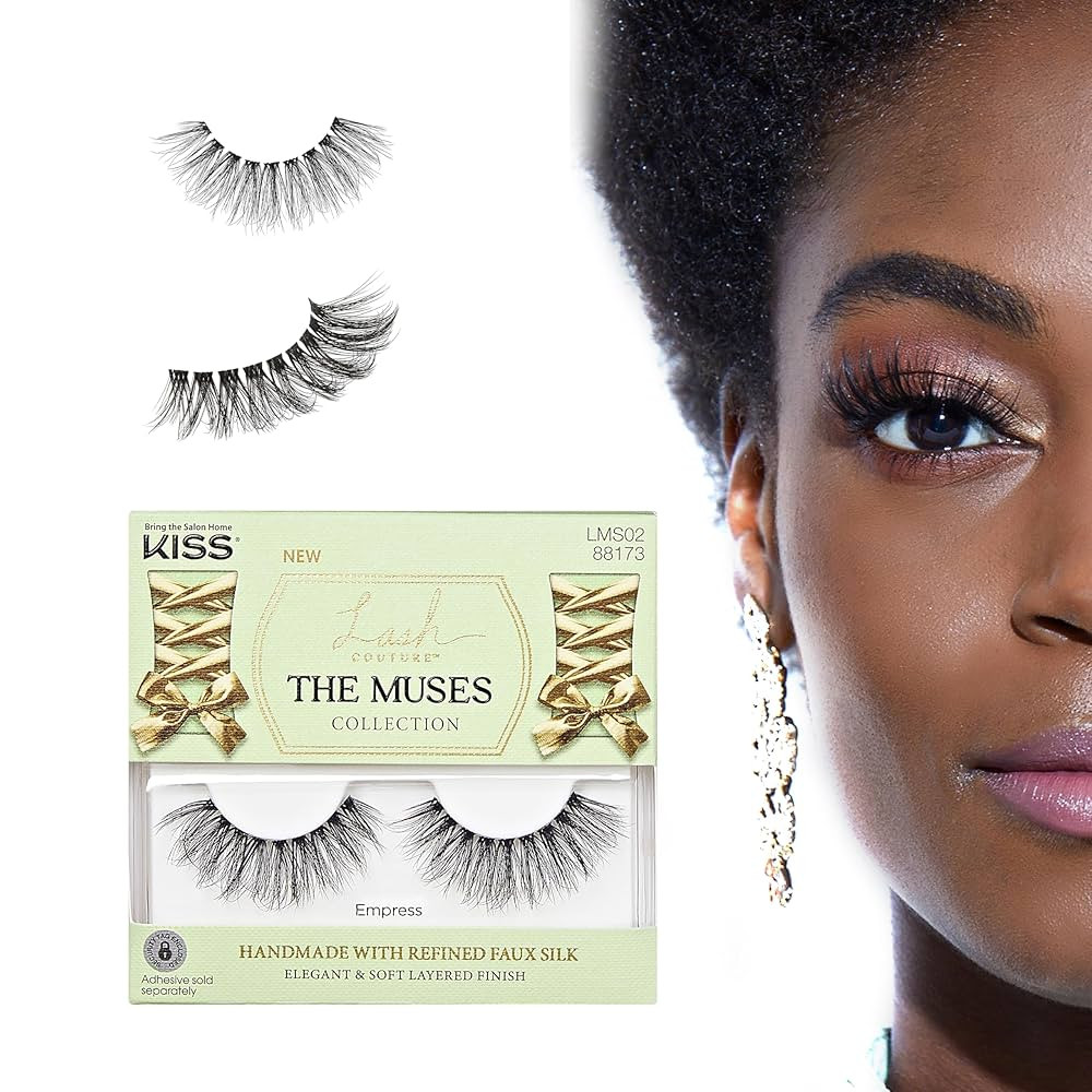 KISS The Muses, False Eyelashes, 'Empress', 16mm, Includes 1 Pair, Easy to Apply, Reusable Lash C... | Amazon (US)