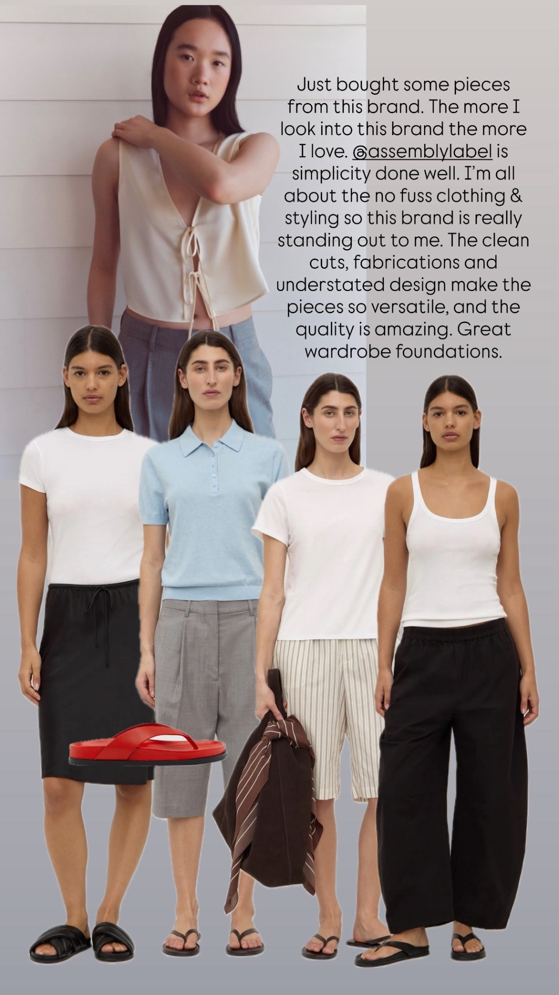 I absolutely love this brand. Just bought the barrel leg trousers, the grey & white vest. I already have the white poplin shorts & red swimsuit 

#LTKaustralia