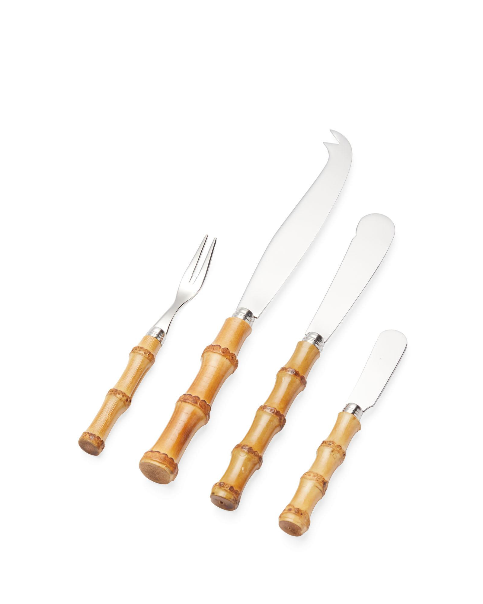 Sabre Bamboo 4-Piece Cheese Set | Serena and Lily