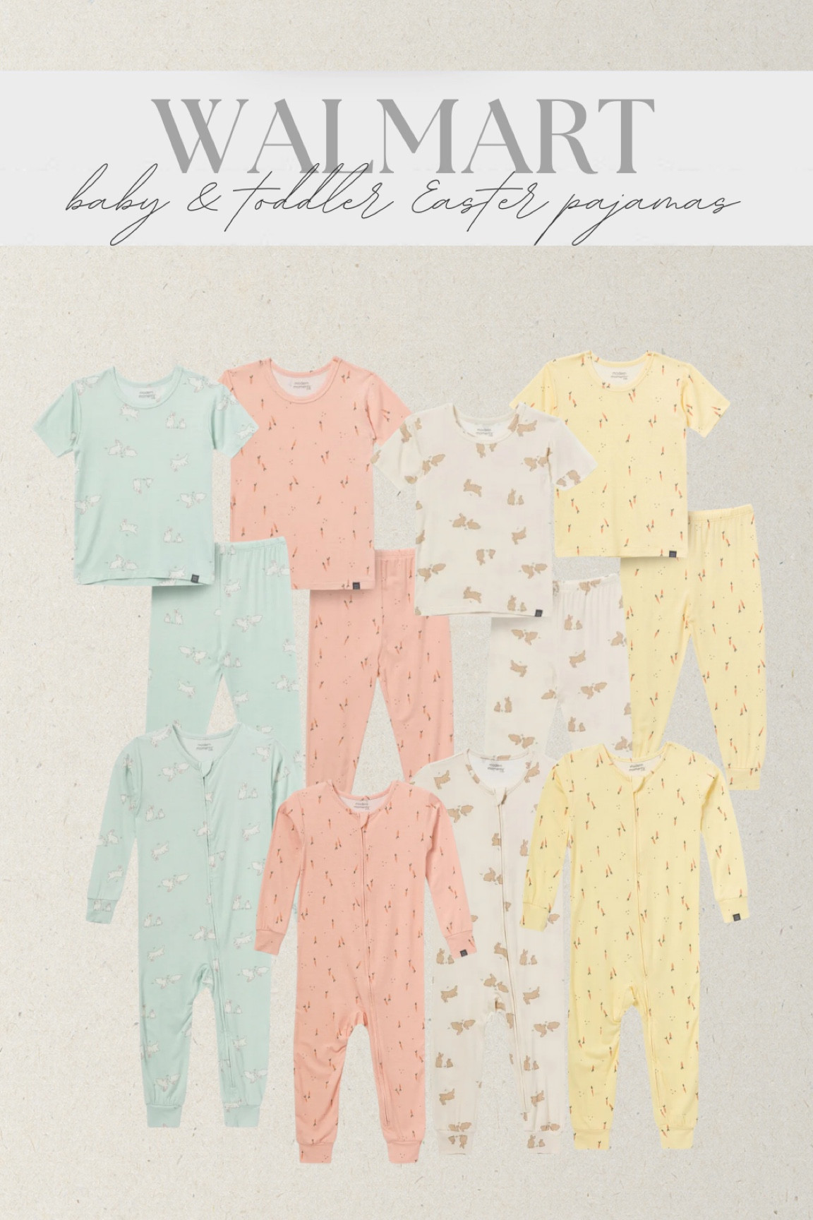 Walmart —  modern moments Easter pajamas under $15 baby & toddler sizes available!💛🤍🩵 favorite toddler bamboo pjs from Walmart! 

#baby #babyboy #babygirl #toddlers #kidspajamas #babyclothing #babyfooties #babyeaster #footies #babyclothes #easterbamboopjs #seasonalpajamas #toddlerkids #toddlerpajamas #easterbasket #toddlereasterbasket #giftideasforkids #easter #walmartkids #walmartfinds #bamboopajamas #walmartmodernmoments #modernmoments #toddlerboys #toddlergirls #affordablefinds #toddlerspringpajamas #bamboo 

#LTKBaby #LTKFindsUnder50 #LTKKids
