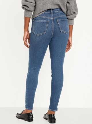 High-Waisted Built-In Warm Rockstar Super-Skinny Jeans for Women | Old Navy (US)