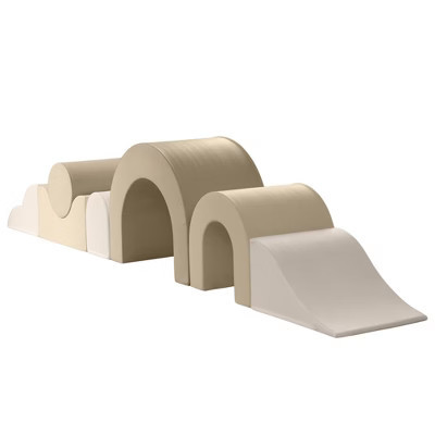 KIDKII Rainbow Play Set 7-Piece Foam Climbing & Motor Skill Play Kit, Cream | Target