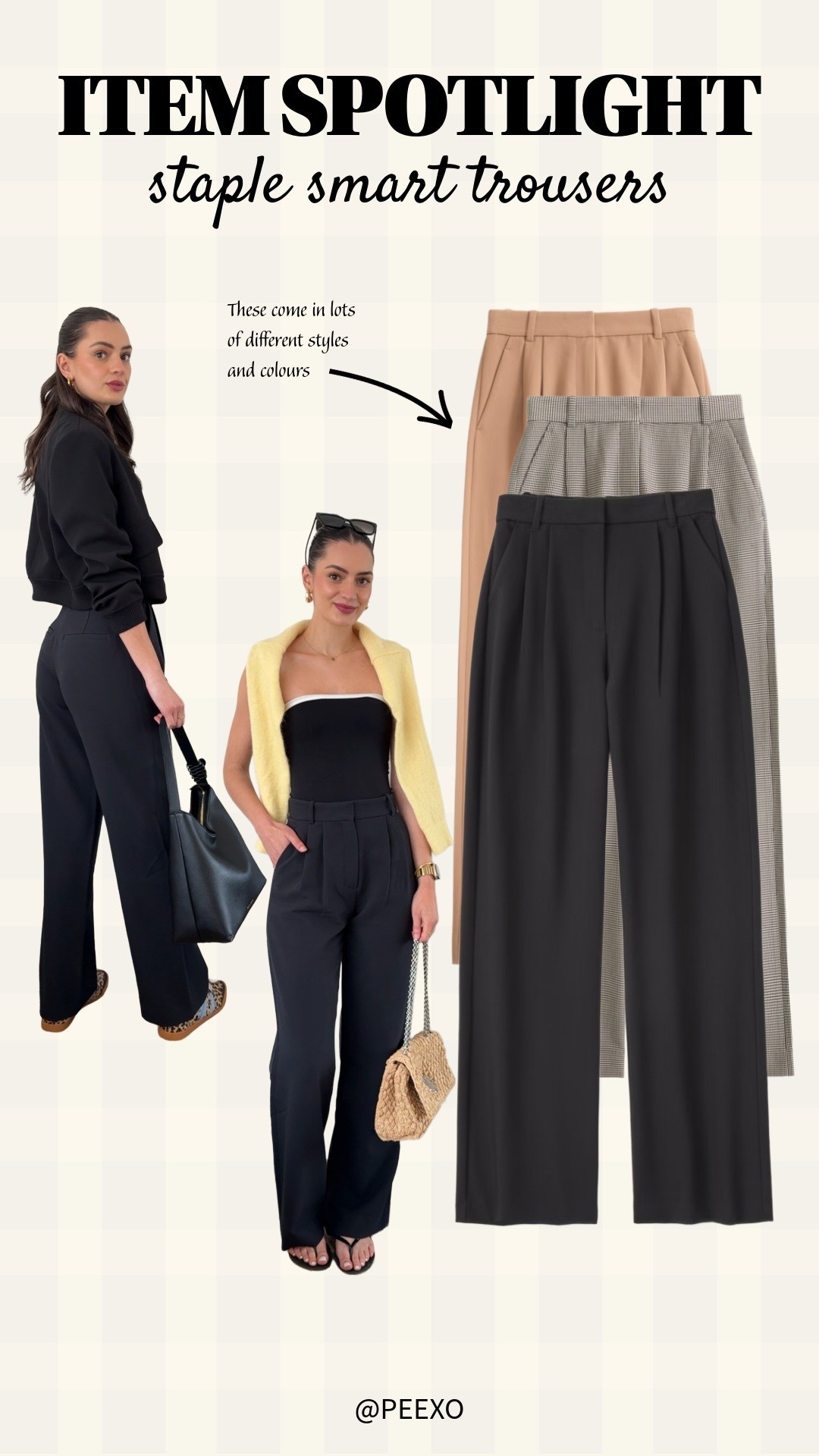 Item Spotlight ✨

The best smart trousers 👌🏼 Available in high rise or low rise, curve love or regular fit, short, regular or long length and in so many different colours! 

#LTKuk