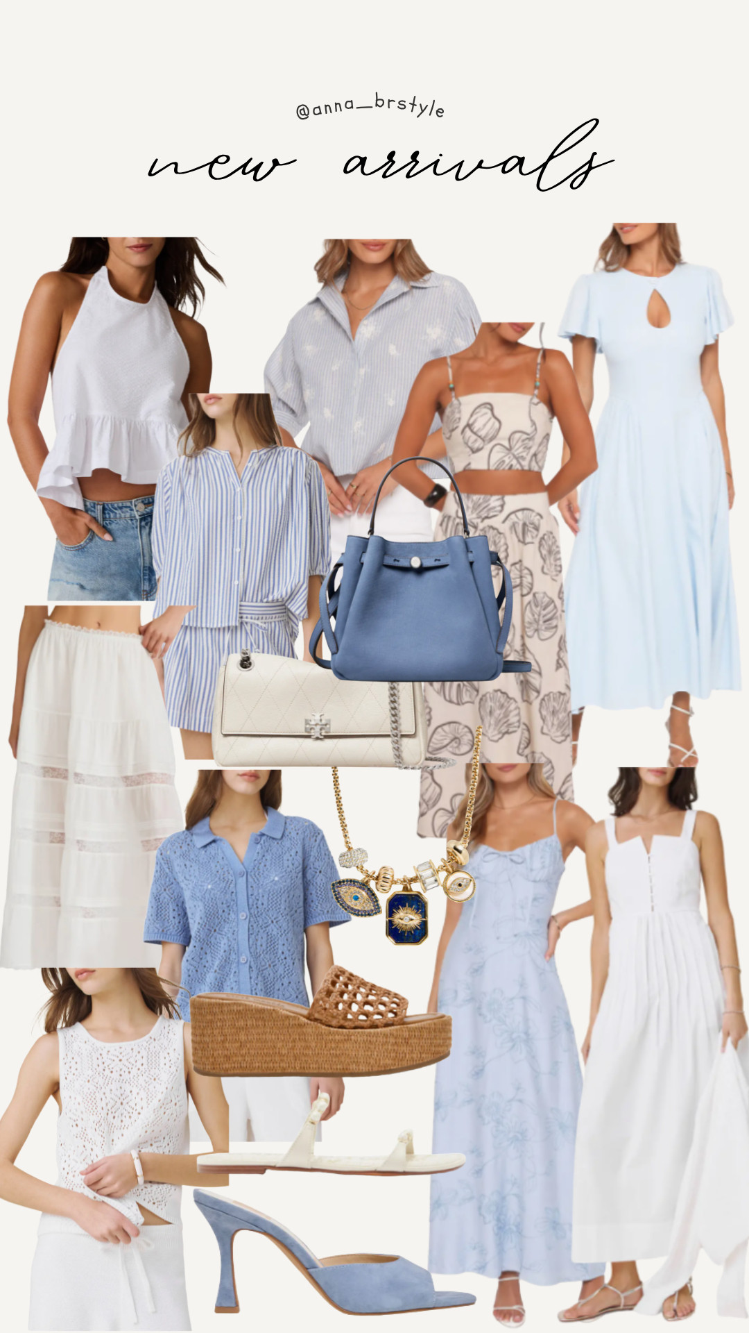 Nordstrom new arrivals, tory burch, coastal style, blue summer dress, resort wear, vacation outfits, feminine fashion, white summer dress, beach vacation, chic summer style, summer sandals

#LTKOver40