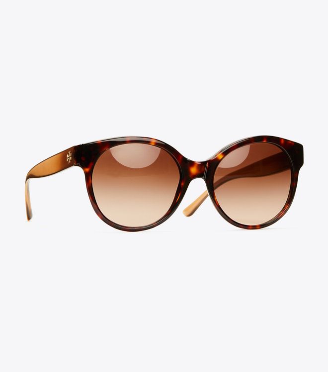 Tory Burch Color-blocked Round Sunglasses | Tory Burch US