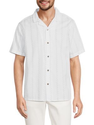 Point Zero by Maurice Benisti Textured Camp Shirt on SALE | Saks OFF 5TH | Saks Fifth Avenue OFF 5TH