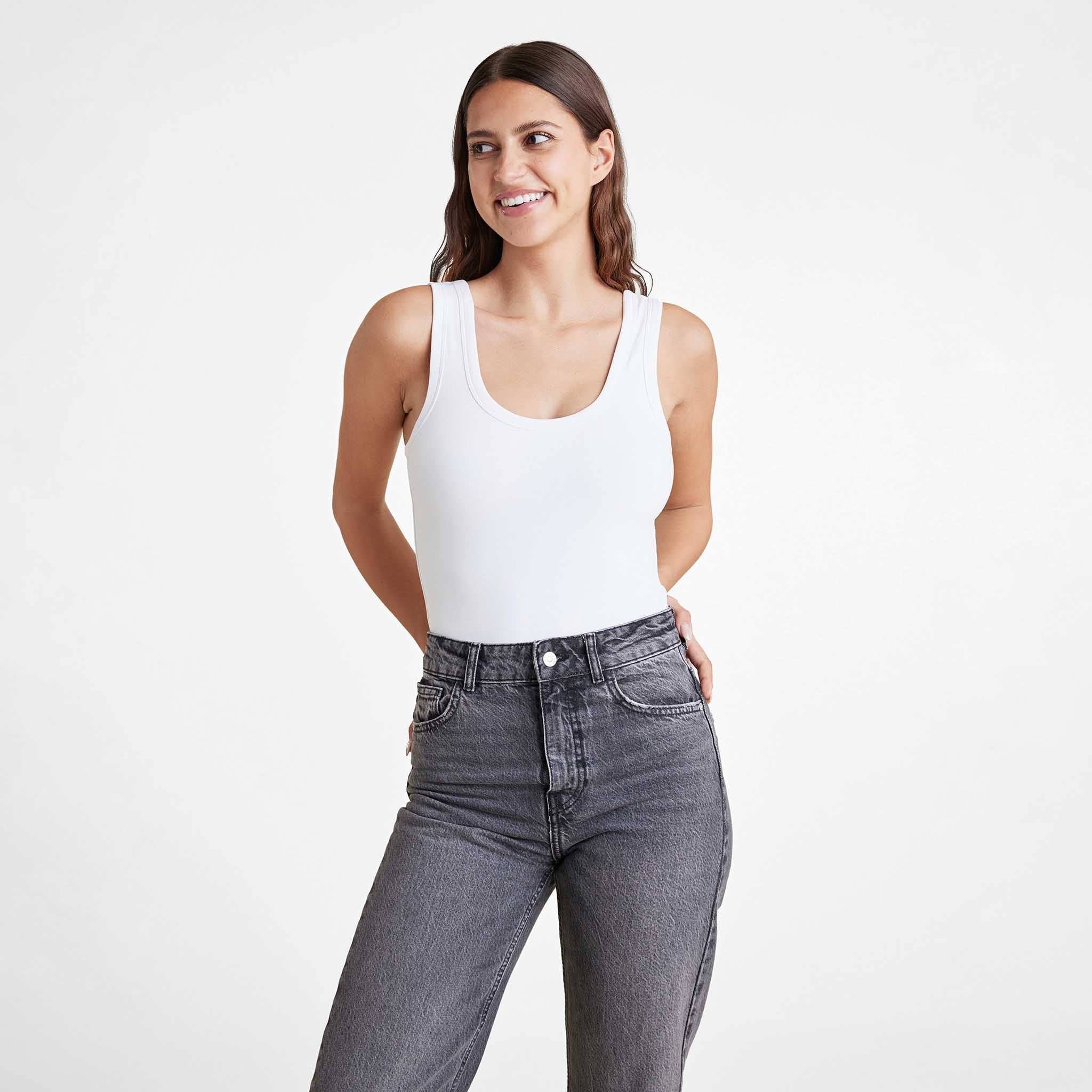 Seamless Scoop Tank Bodysuit | Nuuds US