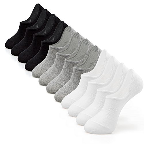 IDEGG No Show Socks Men Low Cut Ankle Short Socks for Men Casual Athletic Socks with Non Slip Grip | Amazon (US)