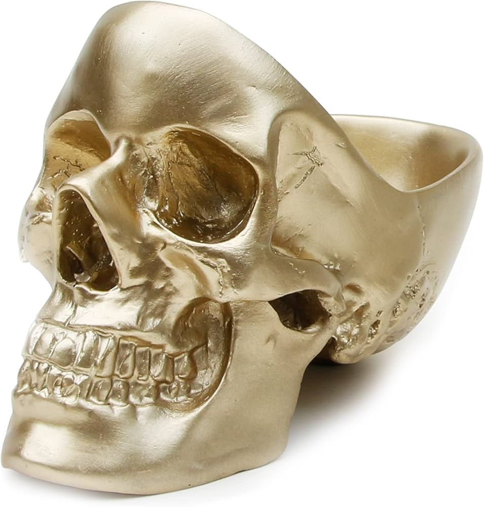 Suck UK | Skull Jewelry Organizer & Key Bowl | Goth Decor Trinket Dish Or Desktop Organizer | Cer... | Amazon (US)