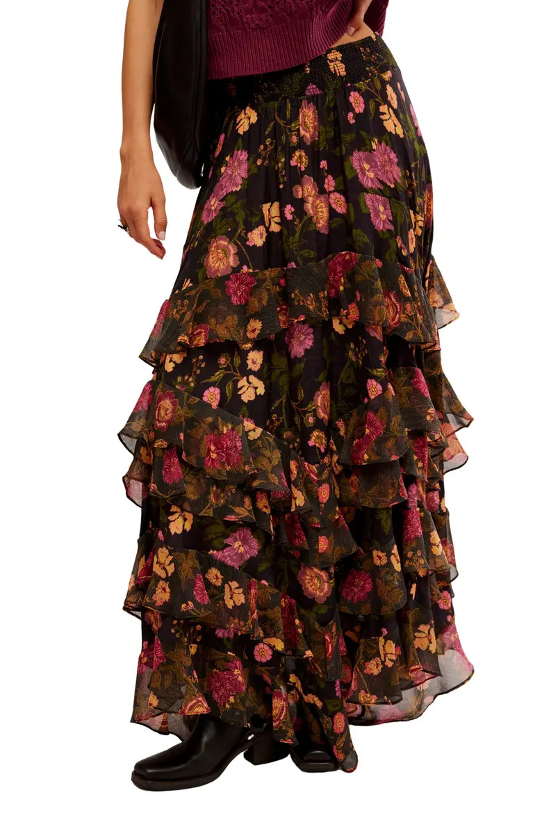Lolita Floral Ruffle Maxi Skirt (Women) | Nordstrom | Nordstrom