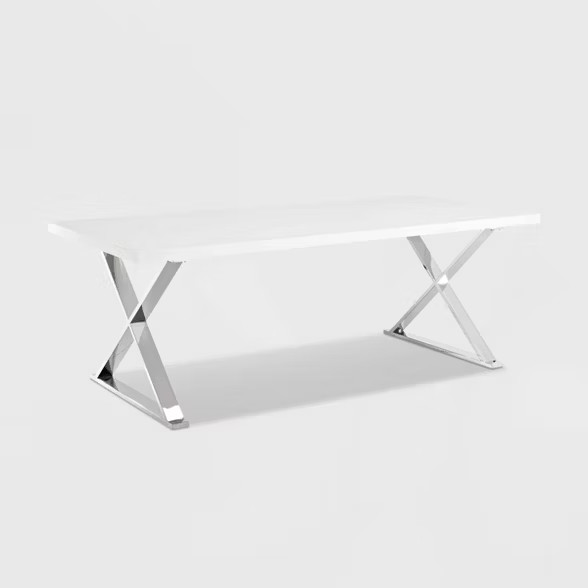 Sector Dining Table White Silver - Modway | Target
