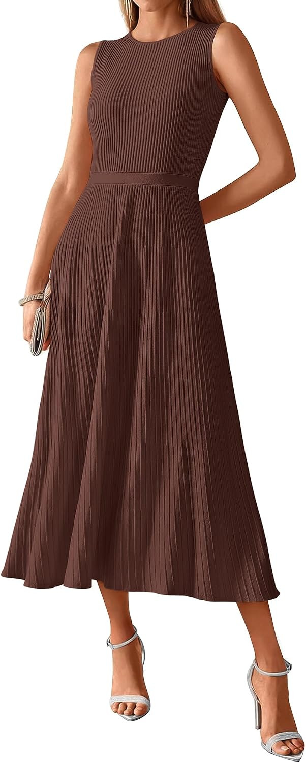 BTFBM Women Midi Bodycon Tank Dress | Amazon (US)