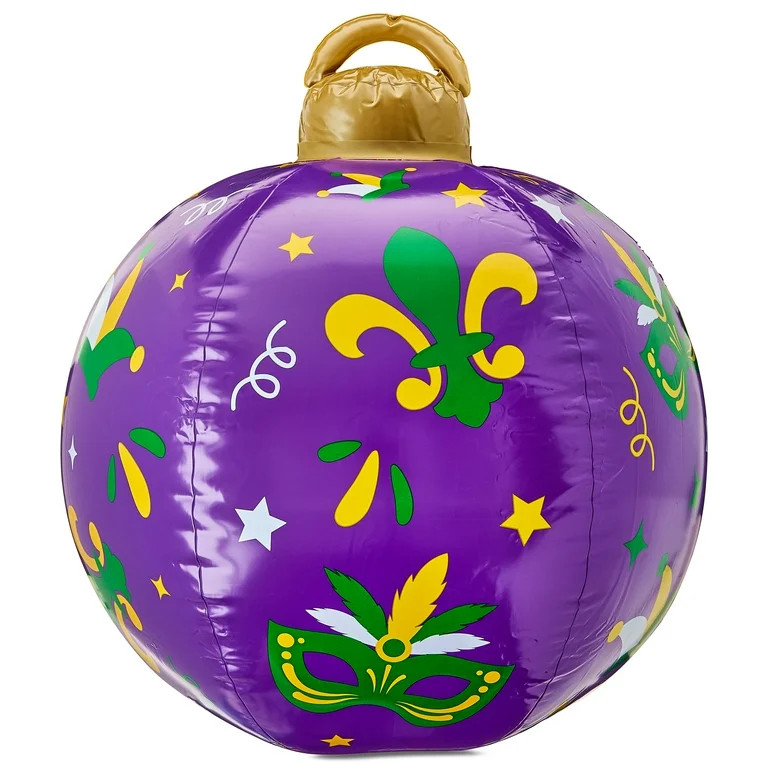 Light Up Jumbo Inflatable Ornament, Purple, 23", Mardi Gras by Way To Celebrate | Walmart (US)