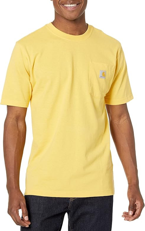Carhartt Men's Loose Fit Heavyweight Short-Sleeve Pocket T-Shirt Closeout | Amazon (US)
