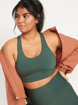 Medium Support PowerPress Strappy Sports Bra for Women XS-XXL | Old Navy (CA)