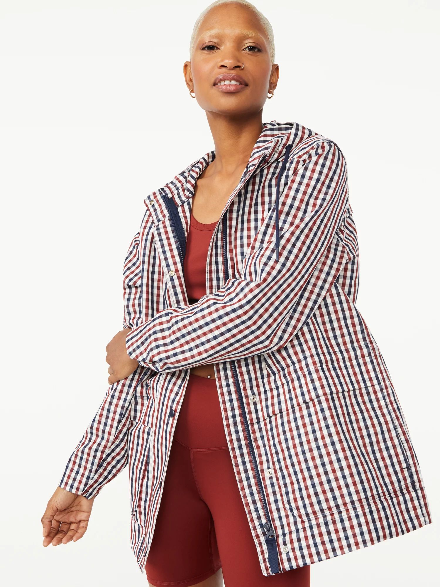 Free Assembly Women's Short Anorak Jacket with Hood | Walmart (US)