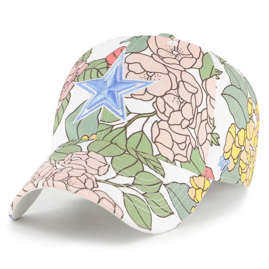 Women's Dallas Cowboys  '47 White Florentina Clean Up Adjustable Hat | NFL Shop