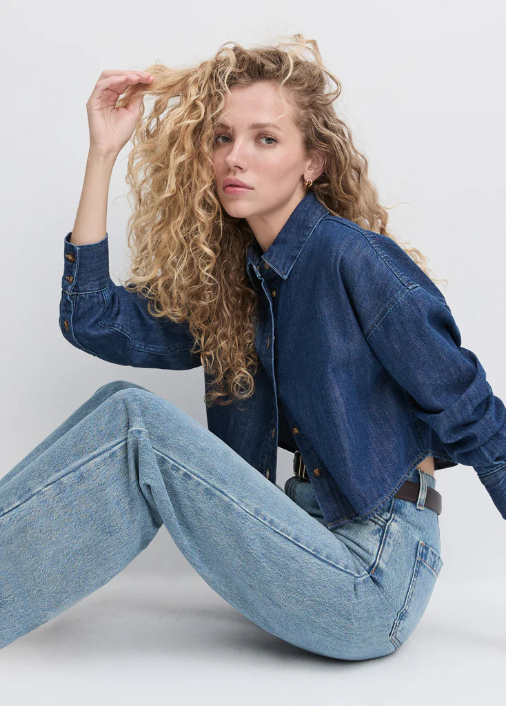 THE CROP EX-BOYFRIEND SHIRT | Favorite Daughter