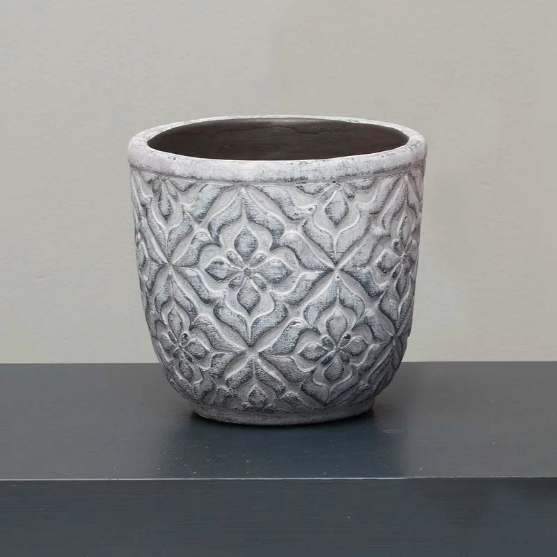 Chadwell Decorative Round Concrete Pot Planter | Wayfair North America