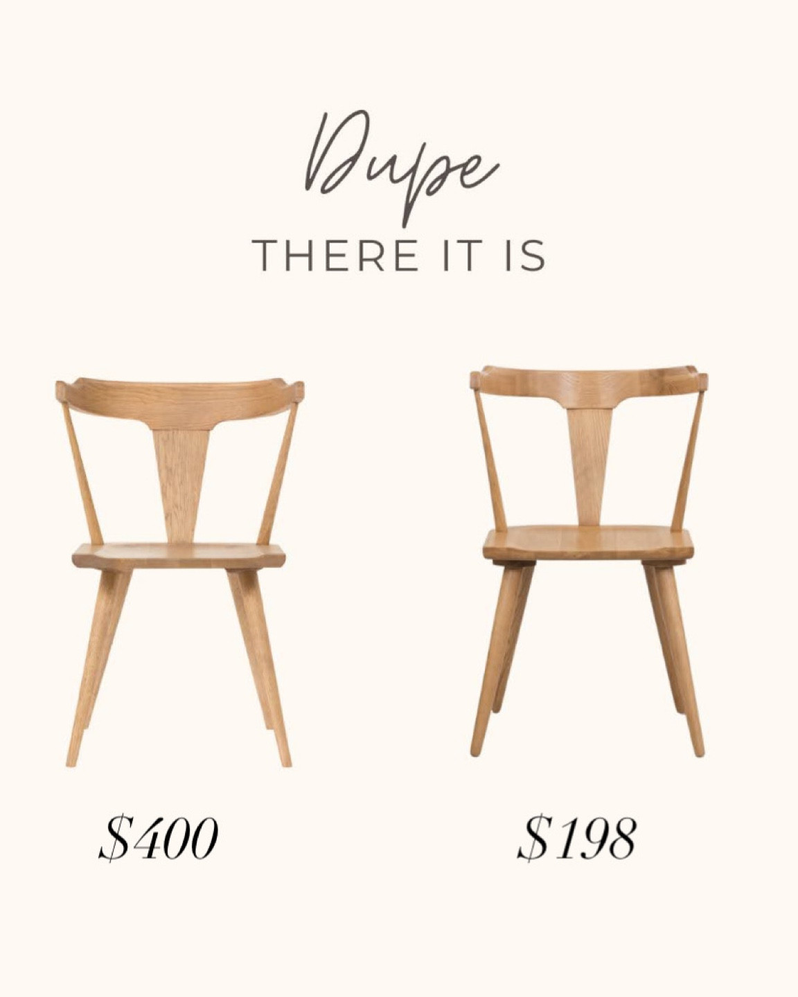 Oak dining chairs, McGee and co look for less, dupe, splurge or save, natural wood dining chairs, studio McGee chair, dining chair, affordable dining chair 

#LTKhome