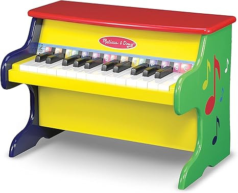 Melissa & Doug Learn-To-Play Piano With 25 Keys and Color-Coded Songbook, H: 18.5 x W: 13 x D: 11... | Amazon (US)