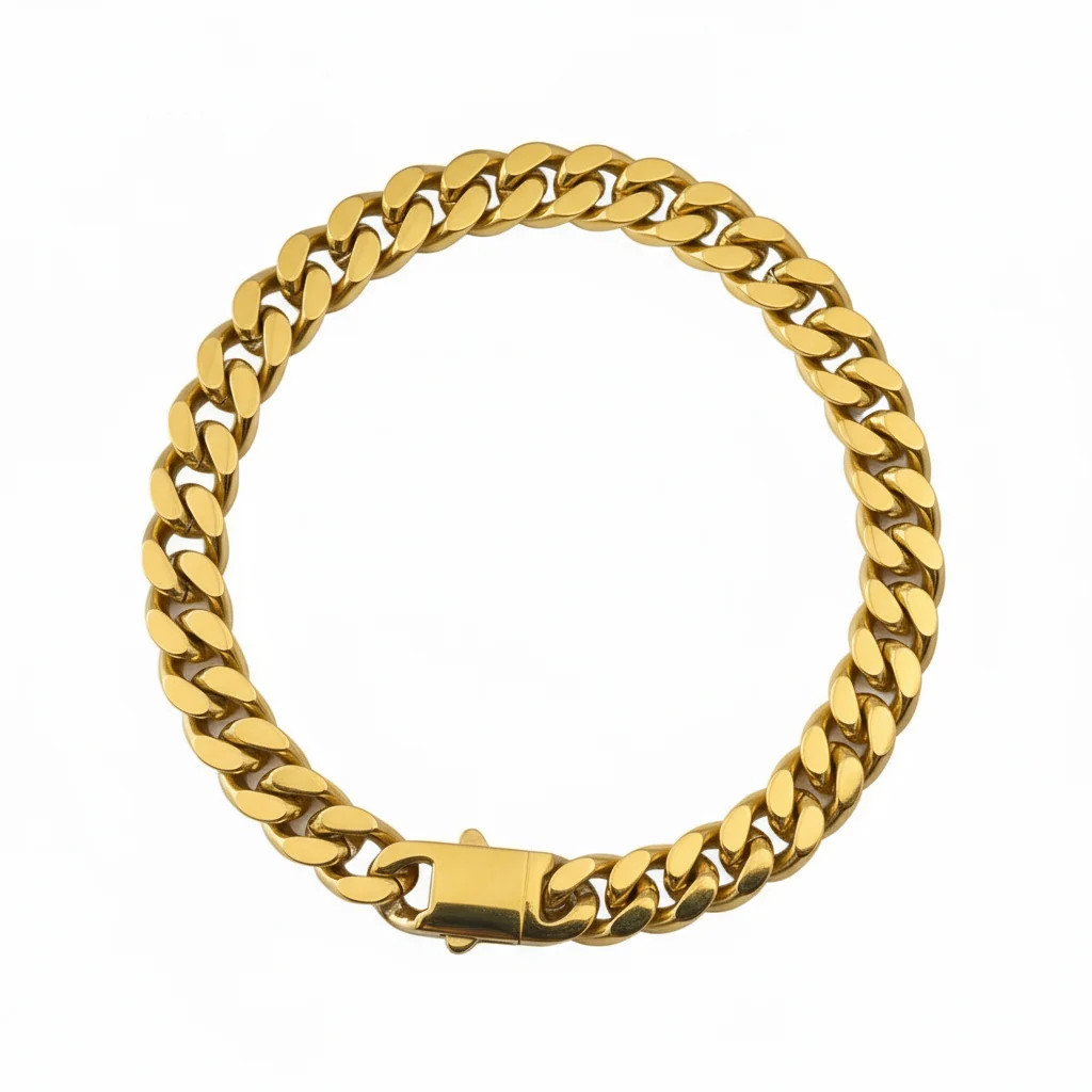 Chunky Cuban Necklace Gold | Garnished in Gold