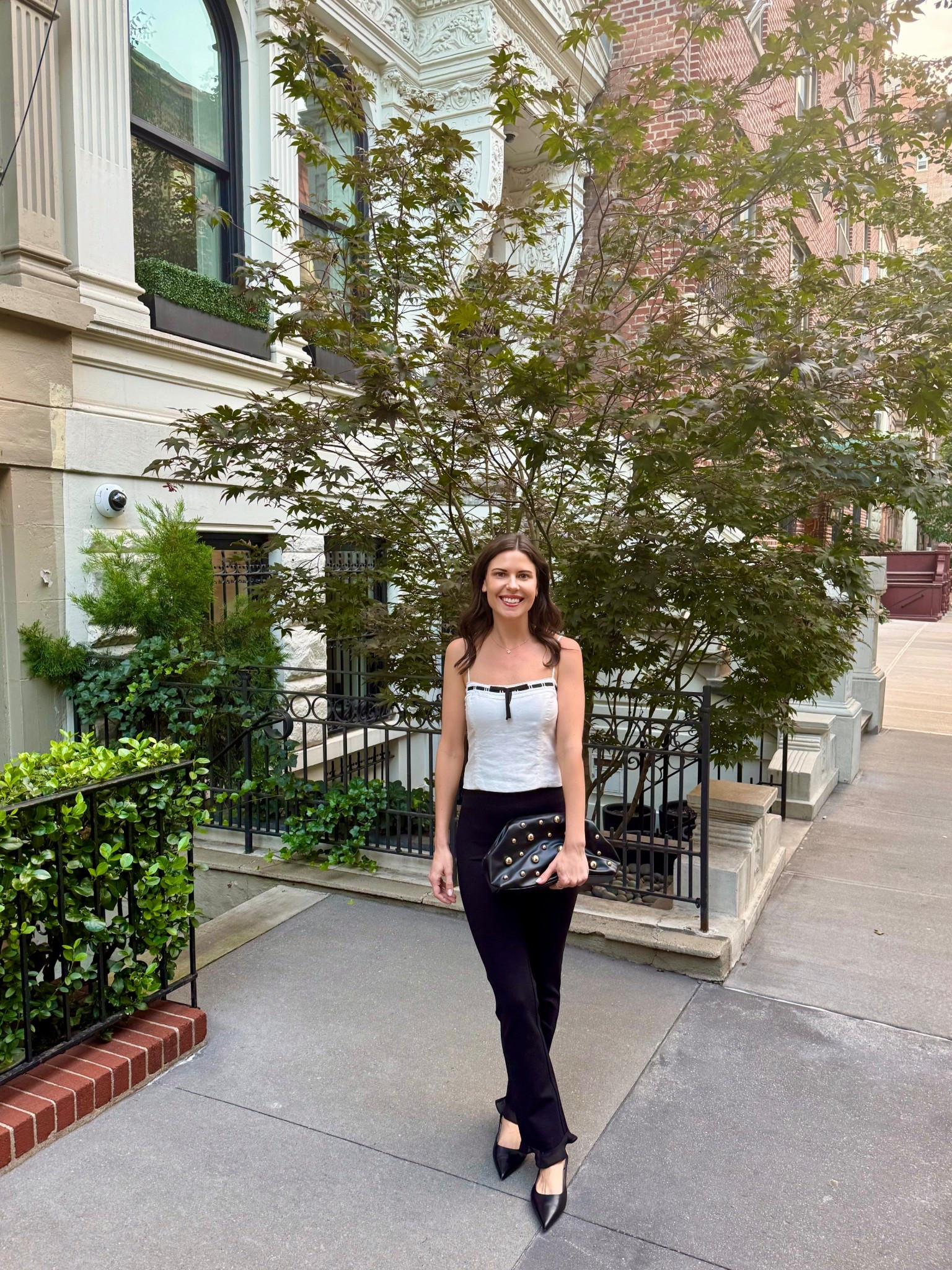 Easy dinner look! In love with the ruffle detail on these black pants 😍 sizing below 

Top: ASTR, xs
Bottoms: majorelle, xxs 
Shoes: Franco Sarto, 8
Clutch: target 

#LTKStyleTip #LTKSeasonal #LTKFindsUnder100