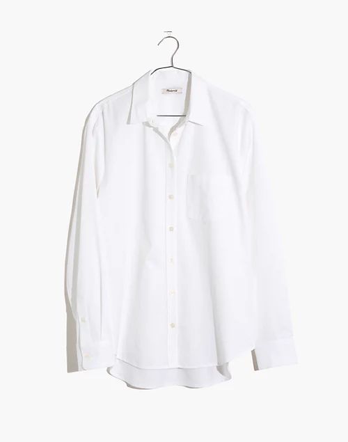 Side-Button Oversized Ex-Boyfriend Shirt | Madewell