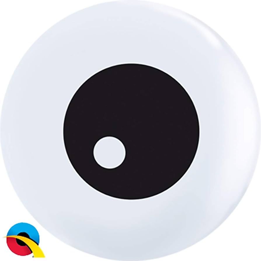 Qualatex 60299 Friendly Eyeball Topprint Latex Balloons, 5", Multicolor, Pack of 100 | Amazon (US)