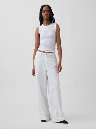 Pointelle Shell Tank Top | Gap (CA)