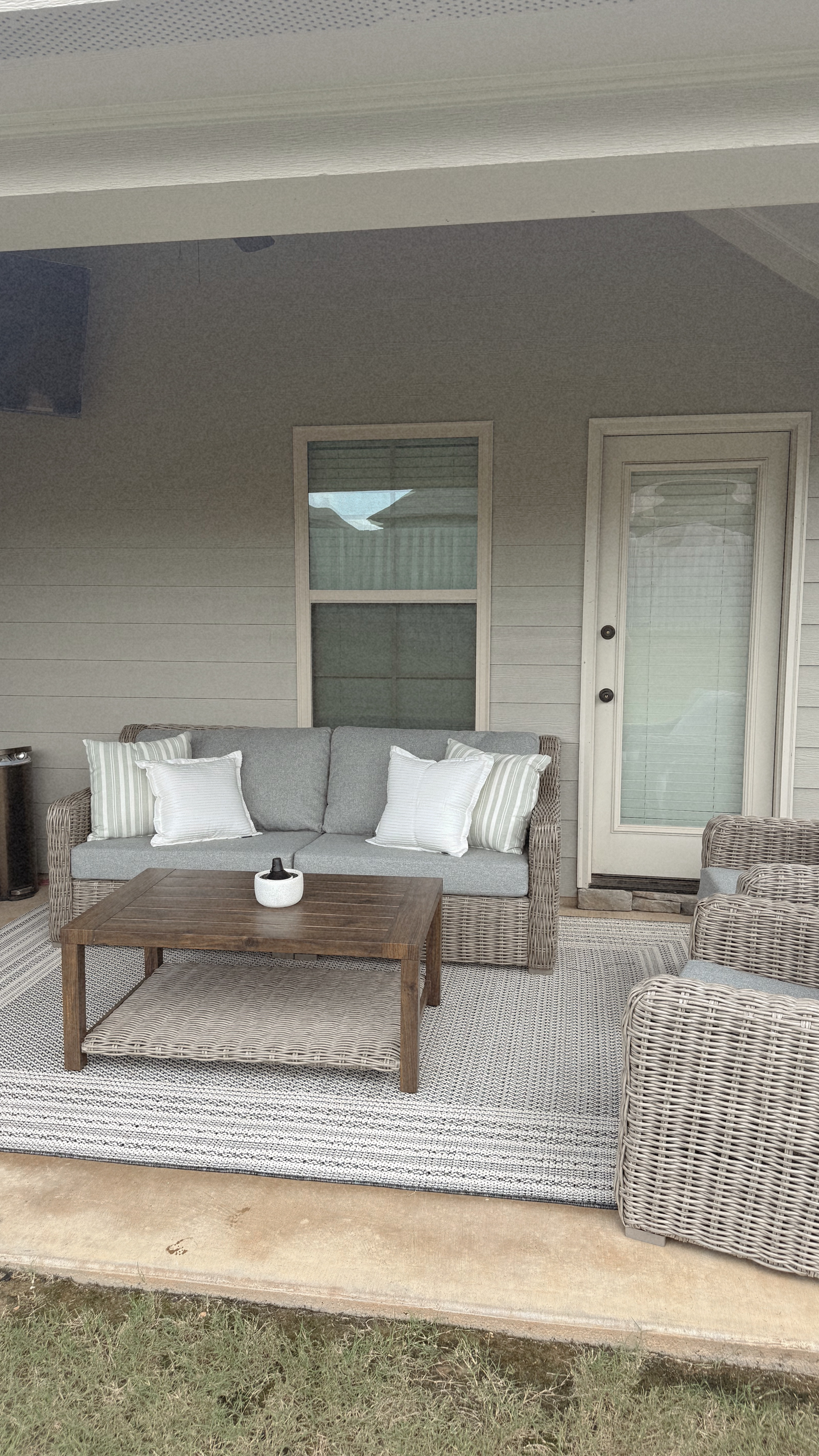 Run, don’t walk to Walmart for outdoor furniture! We love sitting out here 🤍

#LTKHome #LTKSummerEdit #LTKSeasonal