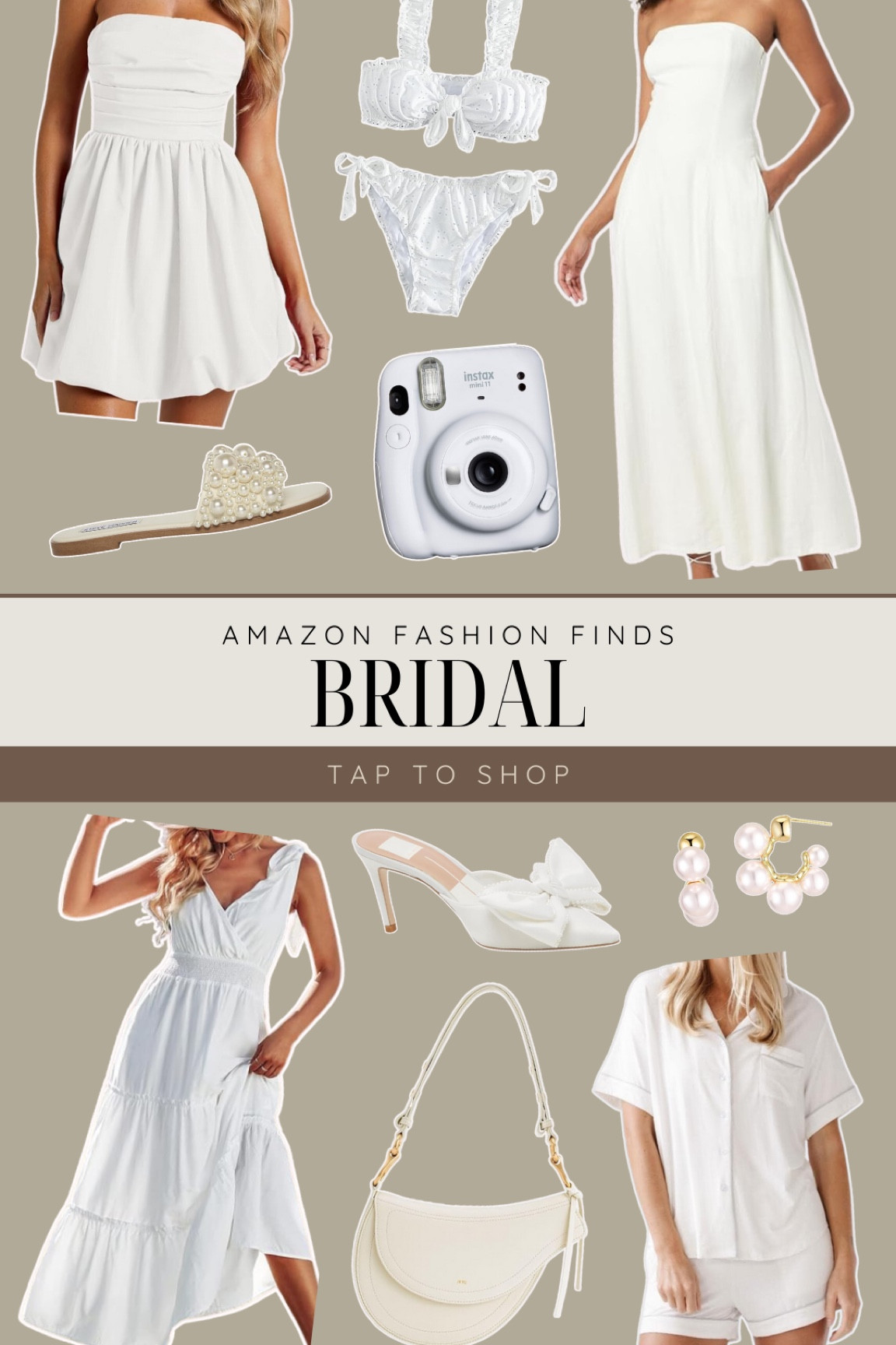 Amazon bridal fashion finds🤍 #amazonprimeday Amazon prime day

White dress, engagement, wedding, reception dress, white jewelry, white shoes, heels, purse, chic, neutral, coastal, swimsuit, bikini, sandals, summer outfit, country concert outfit

#LTKSaleAlert #LTKSeasonal #LTKWedding