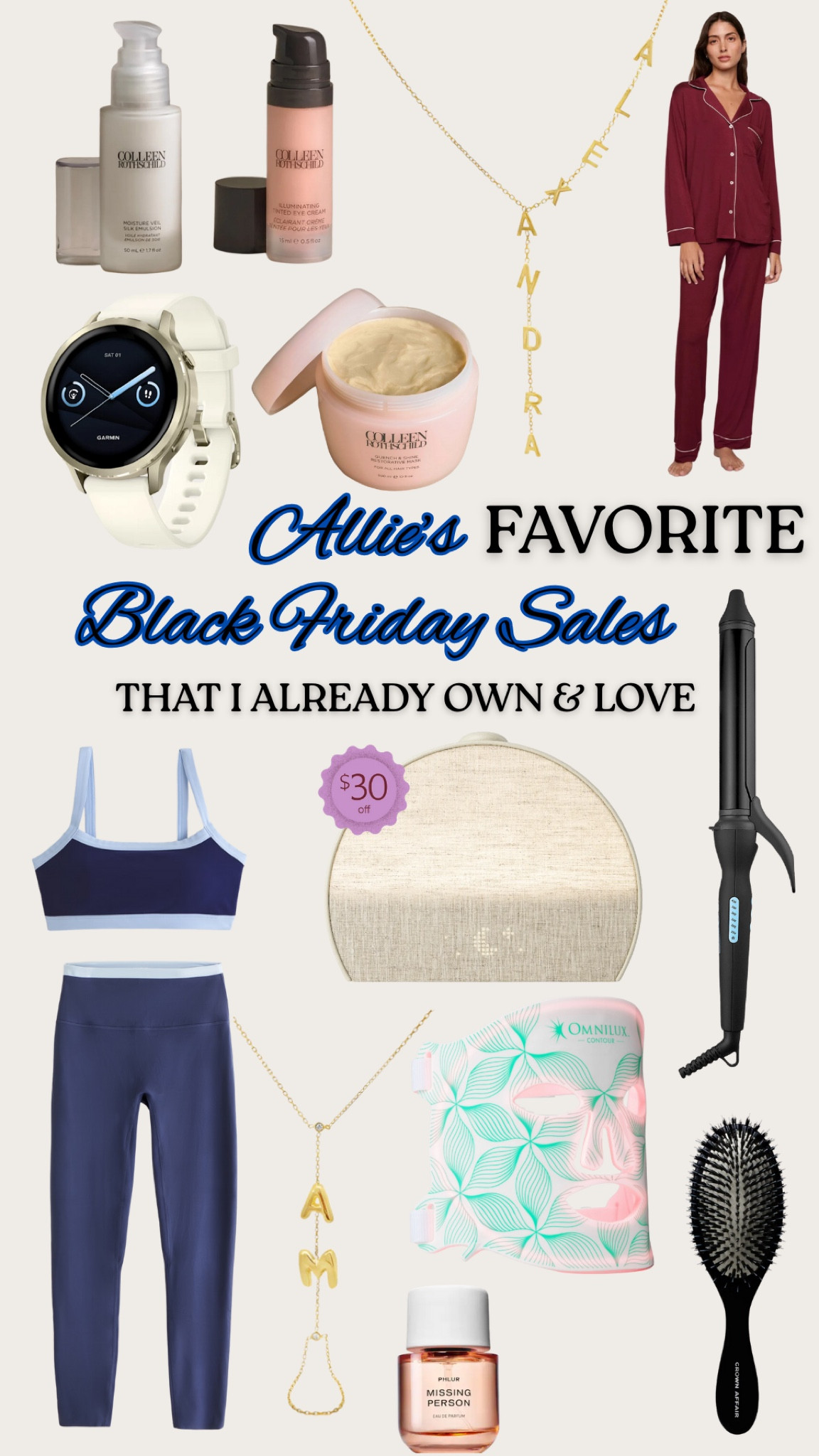 
Colleen Rothschild: 30% off (no code) 
Alexandra Madison: 50% off (code BF50) 
Eberjey: 25% off (no code) 
Hatch: 30$ off 
Bioionic: 40% off (code BIGDEAL) 
Phlur: 20% off (no code) 
Omnilux: $75 off 1 device or $175 off 2 
Abercrombie: 25-50% off everything 

#LTKHoliday #LTKCyberWeek #LTKSaleAlert