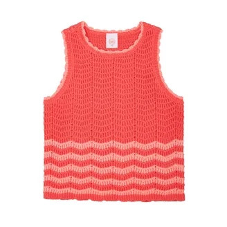 Wonder Nation Girls Crochet Sweater Tank, Sizes 4-18 & Plus | Walmart (US)