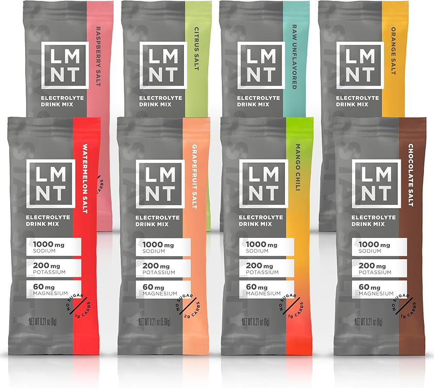 LMNT Zero Sugar Electrolytes - Sample Pack | Drink Mix | 8-Count | Amazon (US)