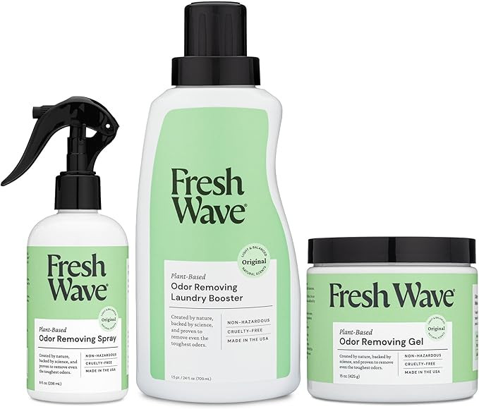 Fresh Wave Odor Removing Variety Bundle: (1) 8fl.oz Spray, (1) 24 fl.oz Laundry Booster, (1) 15 o... | Amazon (US)
