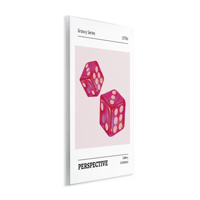Pink Dice Pair Wall Plaque, design by LSR Design Studio | Wayfair North America