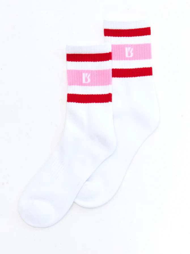 3 Pack Half Crew Stripe Sock - Story Stripe | Buffbunny