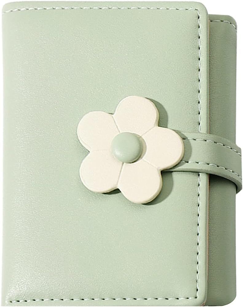 Achieer Flower Tri-Fold Wallet Cute Small Cash Wallets for Women Girls Slim Print Purse Cash Card Ho | Amazon (US)